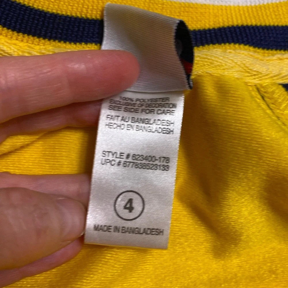 FILA Retro Track Jacket Yellow Navy White Boys 4